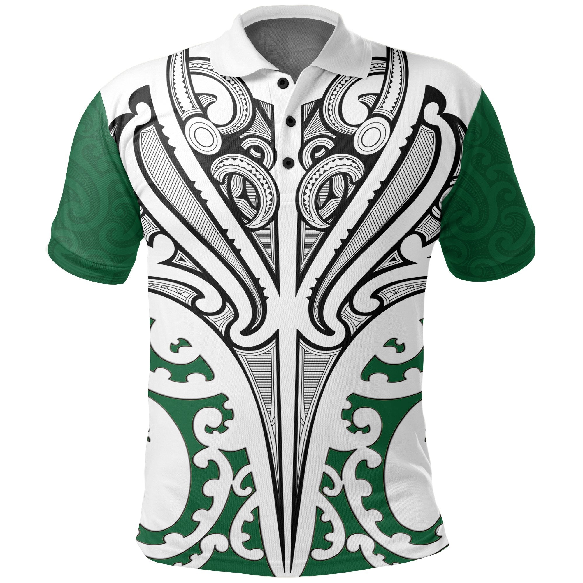 New Zealand Maori Polo Shirt, Te Manaia Tattoo Golf Shirts - Vibe Hoodie Shop