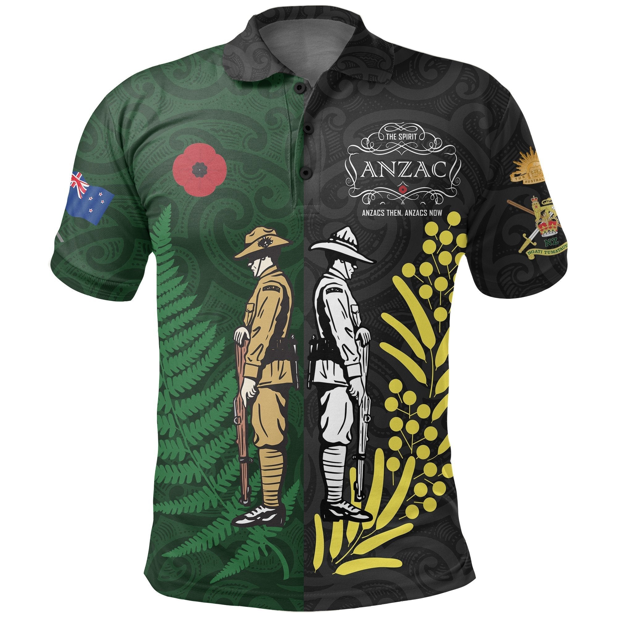 ANZAC Spirit Polo Shirt, Lest We Forget Golf Shirts - Vibe Hoodie Shop