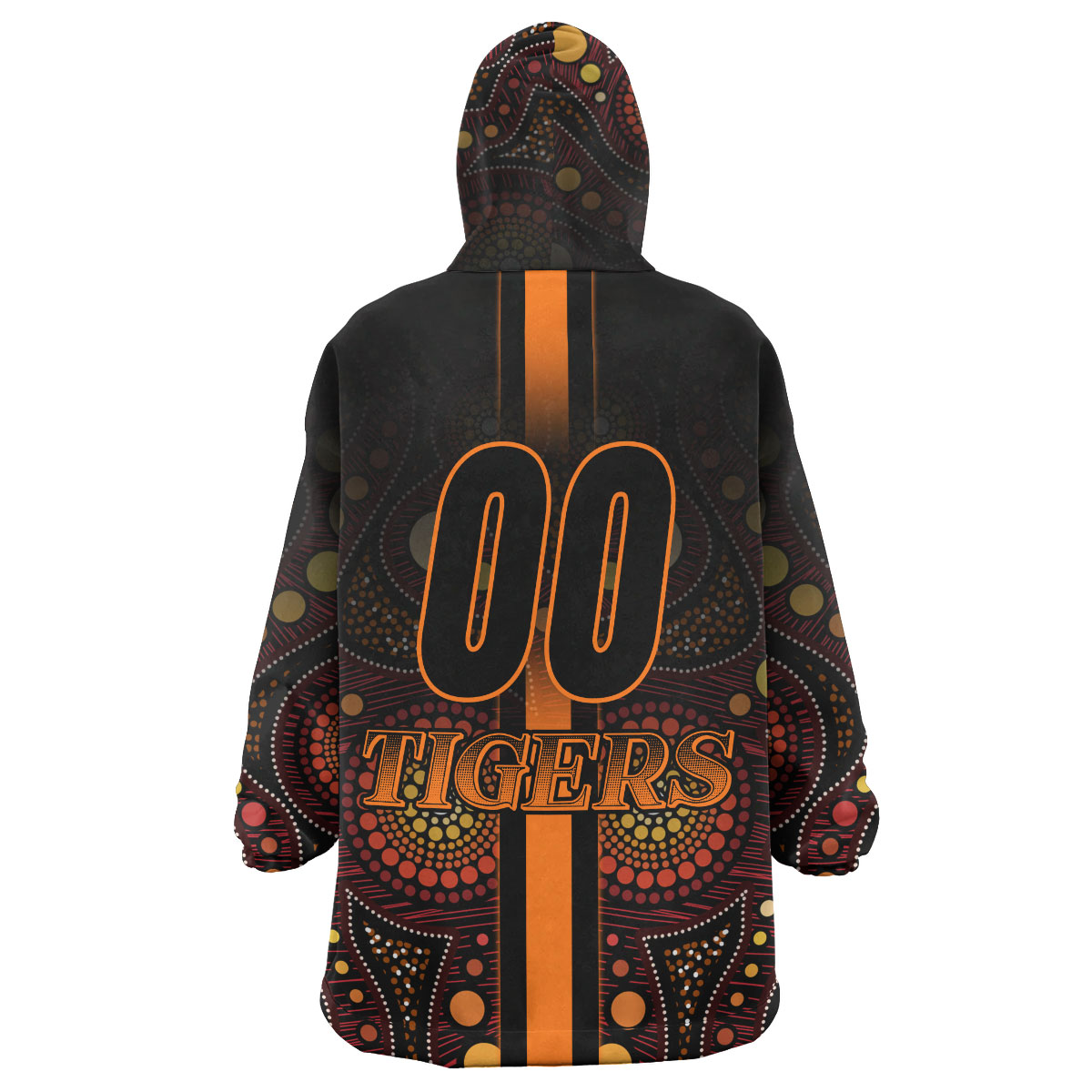Tigers Rugby Snug Hoodie - Custom Tigers Claw Aboriginal Indigenous Sport Style Wearable Blanket Hoodie - Vibe Hoodie Shop