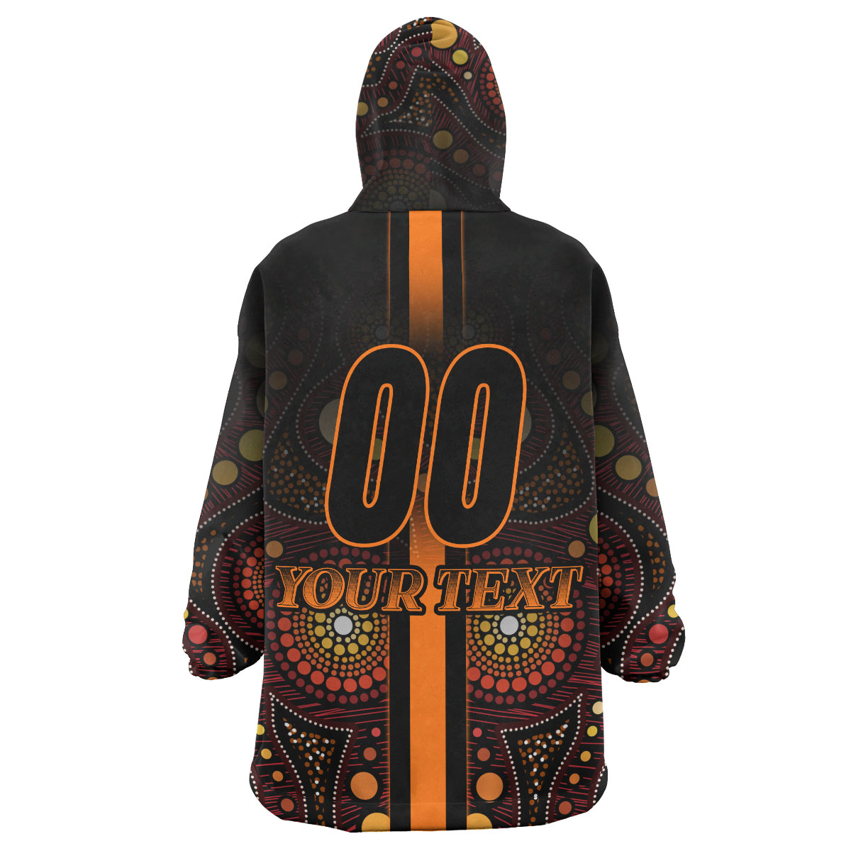 Tigers Rugby Snug Hoodie - Custom Tigers Claw Aboriginal Indigenous Sport Style Wearable Blanket Hoodie - Vibe Hoodie Shop