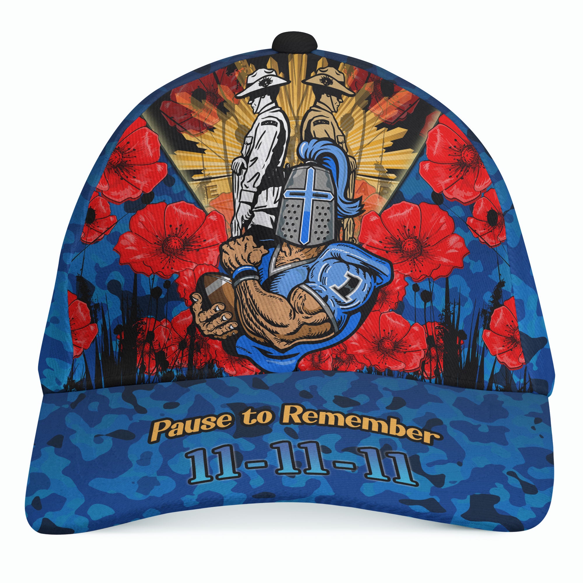 Titans Rugby Cap - Custom Remembrance Day PAUSE TO REMEMBER Cap - Vibe Hoodie Shop