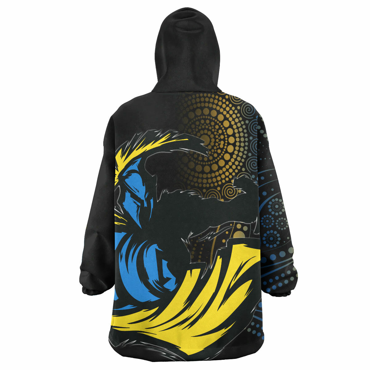 Titans Rugby Snug Hoodie - Custom Titans Aboriginal Style Wearable Blanket Hoodie RLT14 - Vibe Hoodie Shop