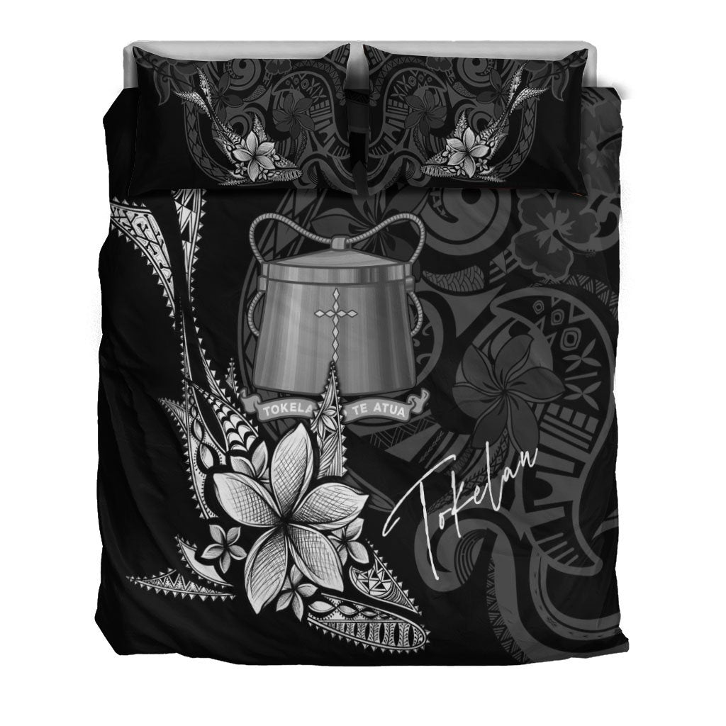 Tokelau Bedding Set - Fish With Plumeria Flowers Style - Vibe Hoodie Shop