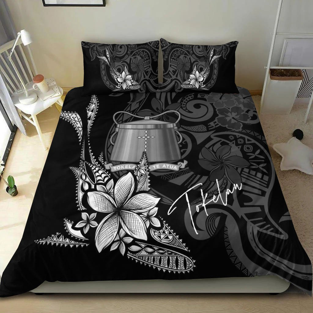 Tokelau Bedding Set - Fish With Plumeria Flowers Style - Vibe Hoodie Shop