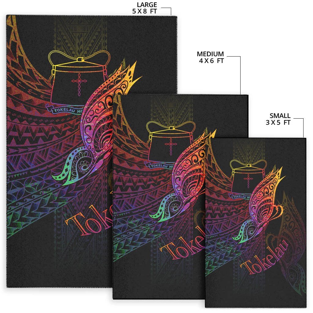 Tokelau Area Rug - Butterfly Polynesian Style - Vibe Hoodie Shop