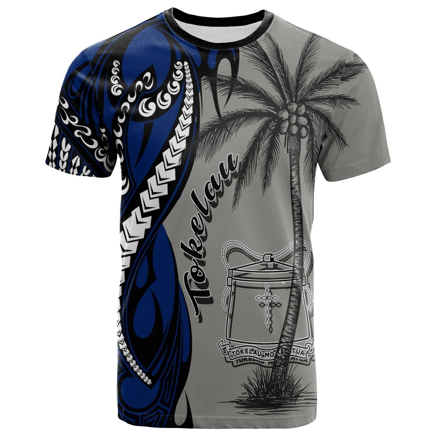 Tokelau T shirt - Classical Coconut Tree - Vibe Hoodie Shop