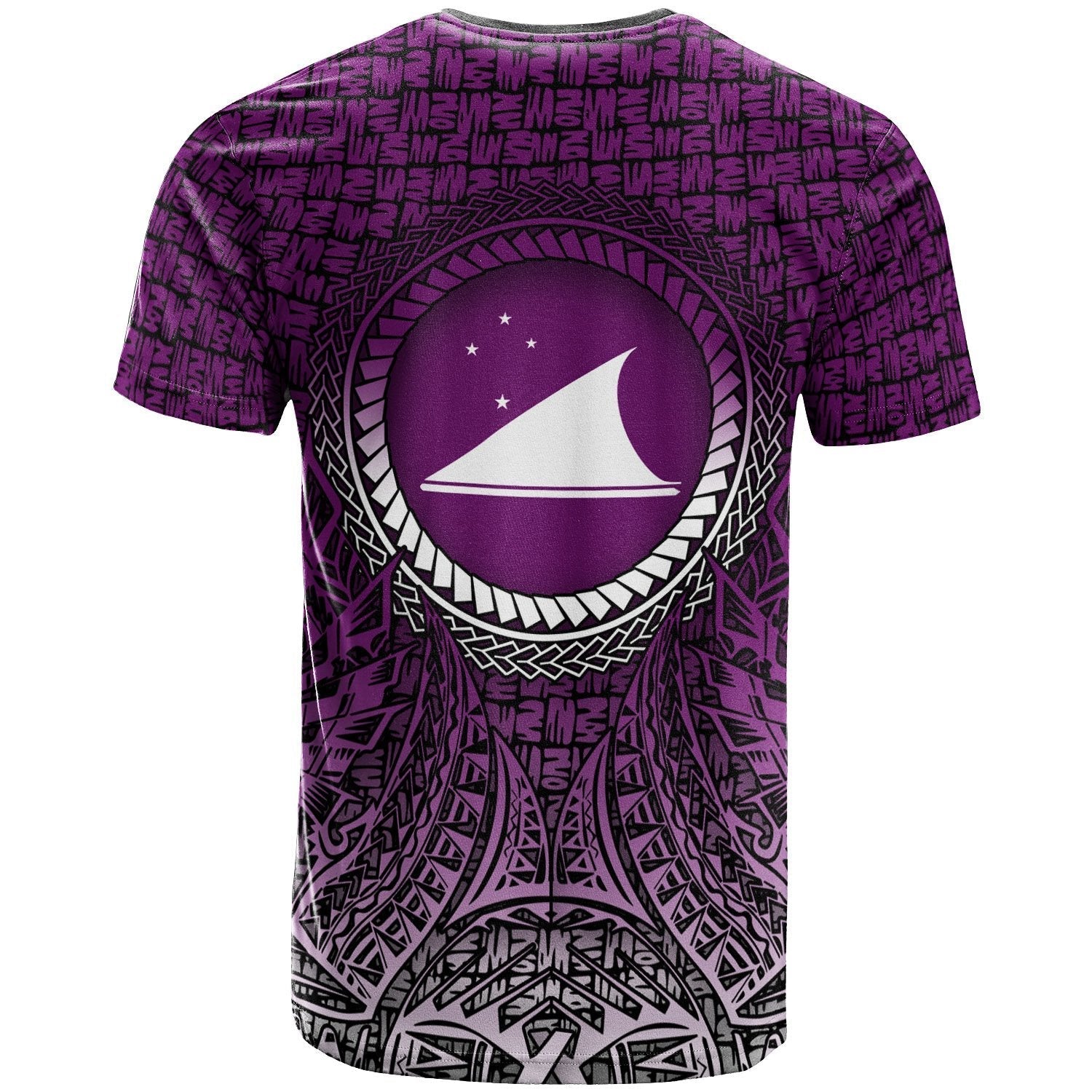 Vibe Hoodie Tokelau T shirt - Circle Pattern Purple - Vibe Hoodie Shop