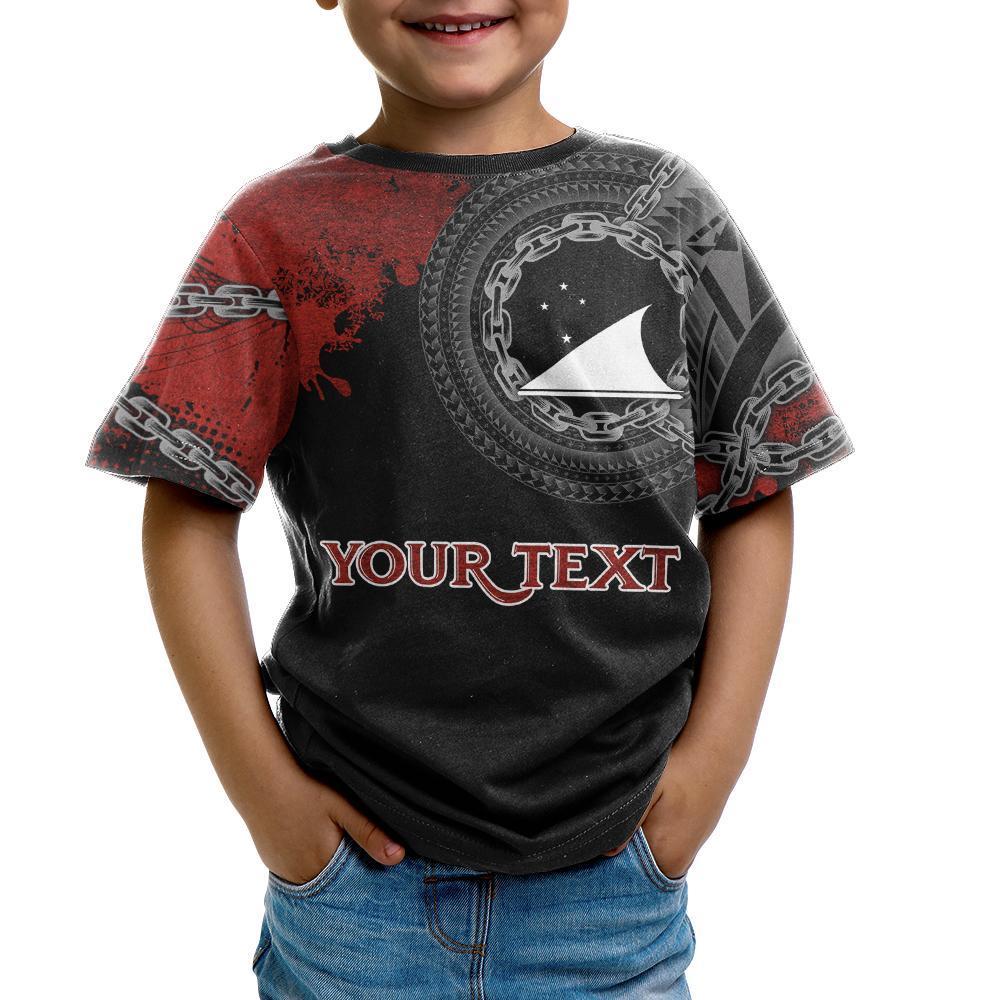 Tokelau Polynesian Personalised T shirt - Polynesian Chain Style - Vibe Hoodie Shop