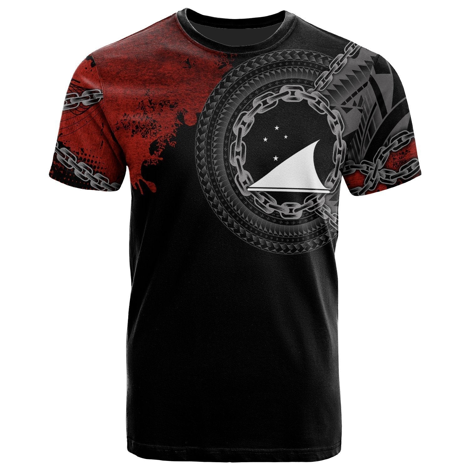 Tokelau Polynesian T shirt - Polynesian Chain Style - Vibe Hoodie Shop