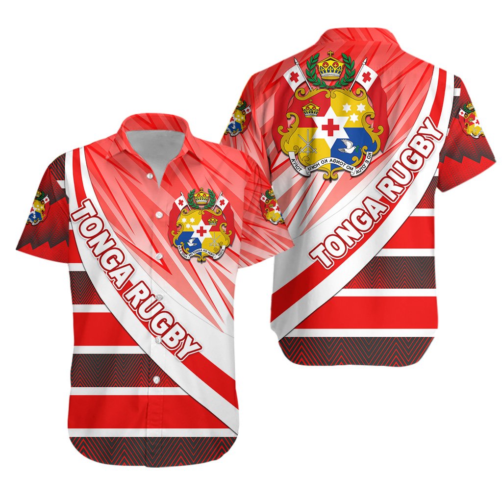 Tonga Rugby Hawaiian Shirt Victorian Vibes - Vibe Hoodie Shop