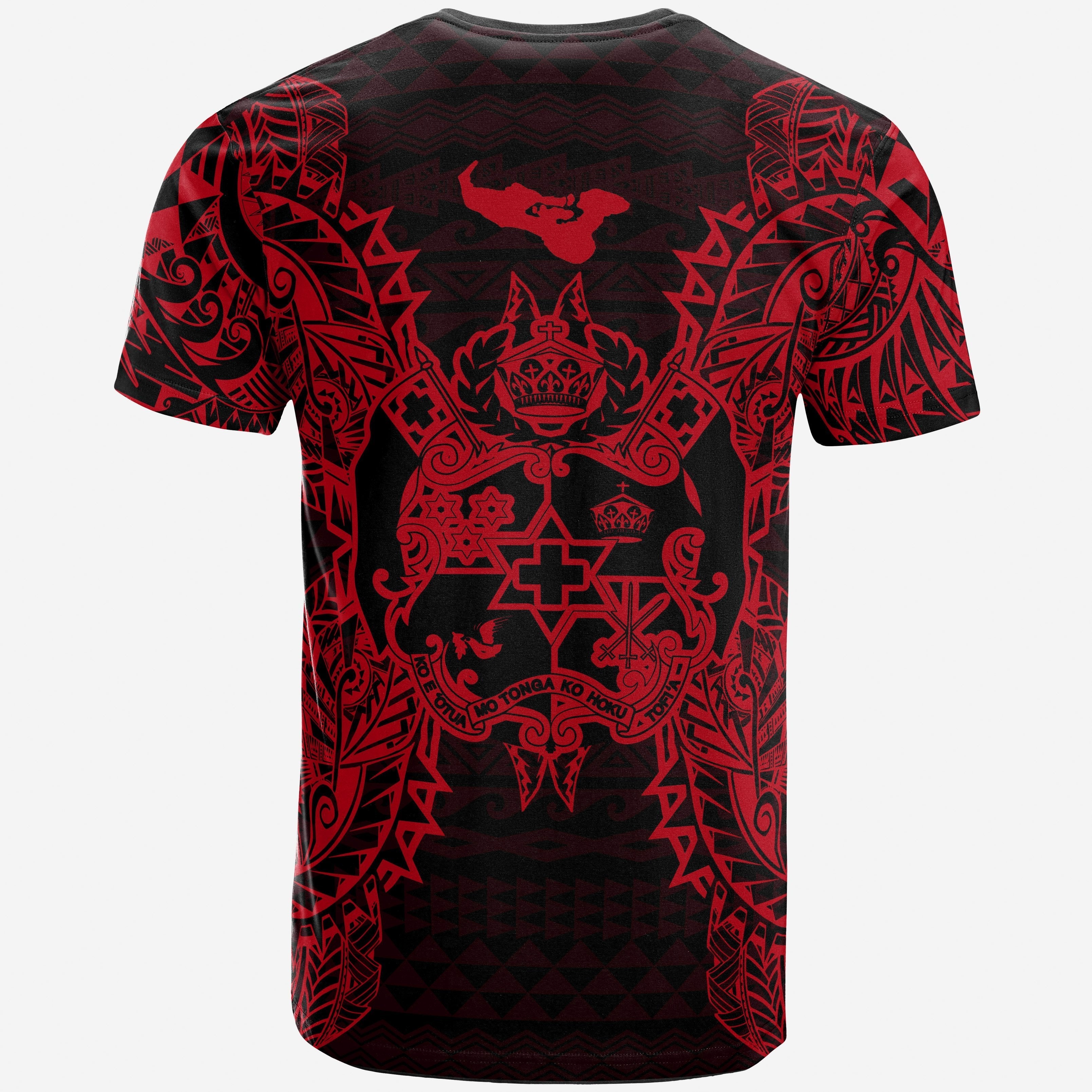 Vibe Hoodie Tonga All T shirt - Tonga Coat Of Arms Map Polynesian Tattoo Red - Vibe Hoodie Shop