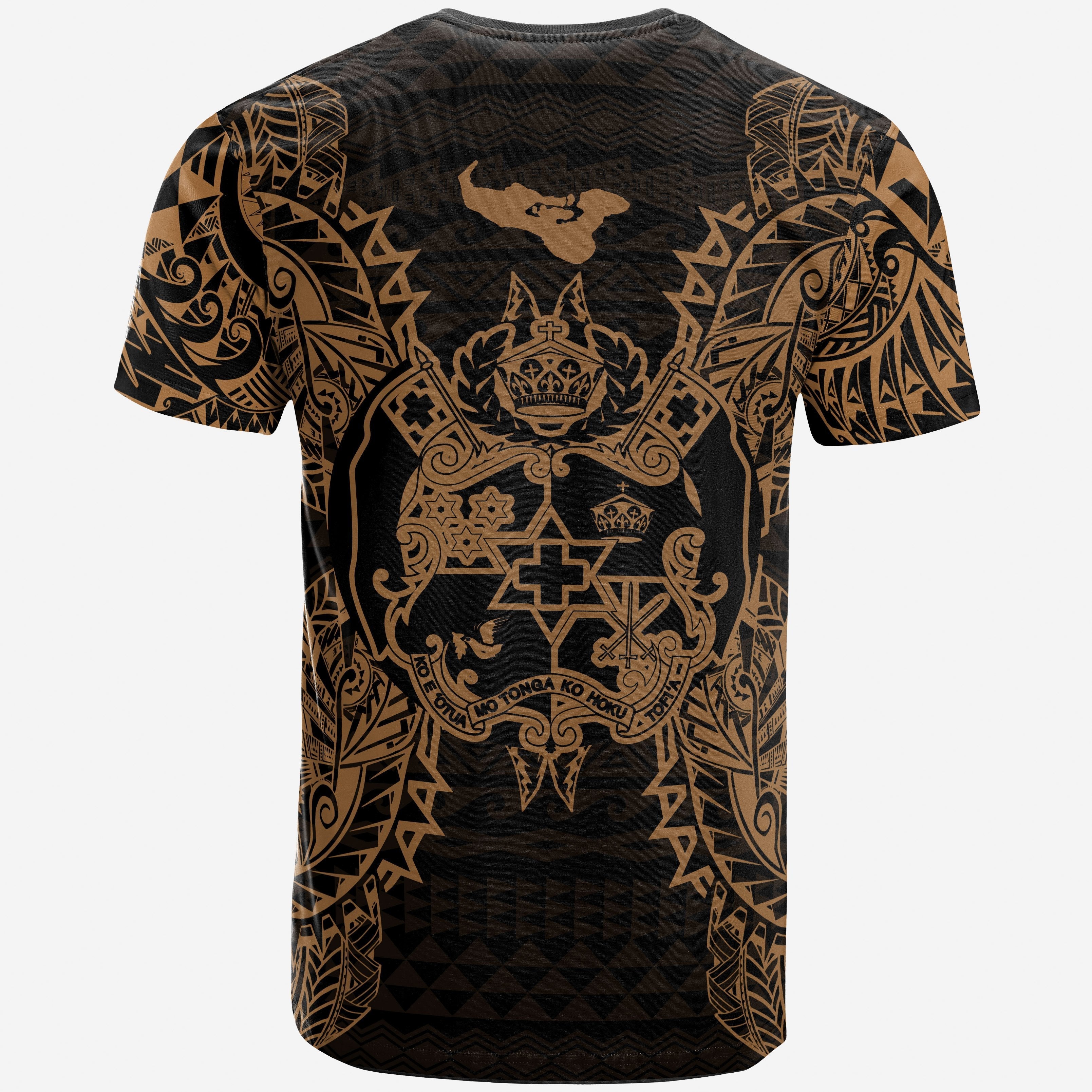 Vibe Hoodie Tonga All T shirt - Tonga Coat Of Arms Map Polynesian Tattoo Gold - Vibe Hoodie Shop