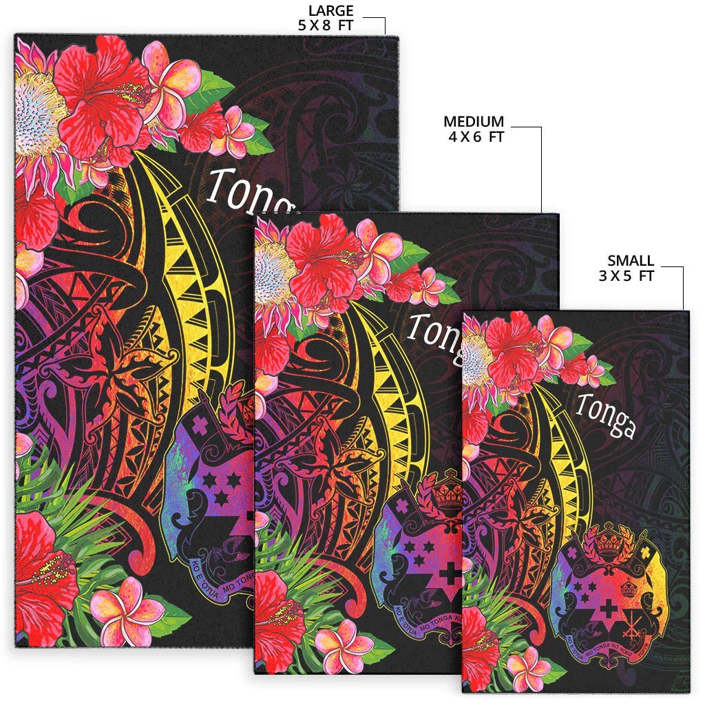 Tonga Area Rug - Tropical Hippie Style - Vibe Hoodie Shop