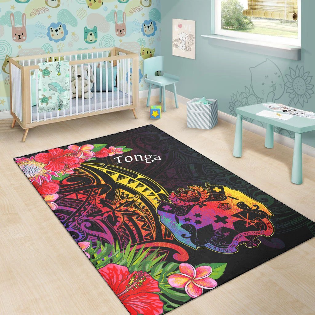 Tonga Area Rug - Tropical Hippie Style - Vibe Hoodie Shop