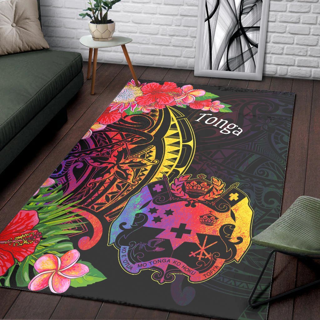 Tonga Area Rug - Tropical Hippie Style - Vibe Hoodie Shop