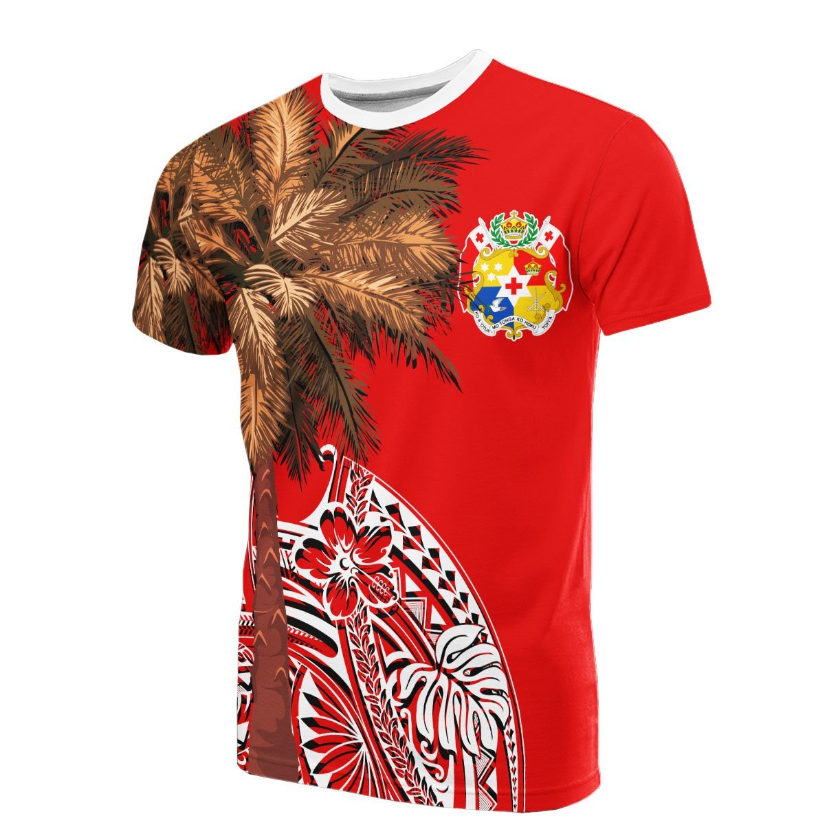 Vibe Hoodie Tonga All T shirt - Polynesian Palm Tree Flag - Vibe Hoodie Shop