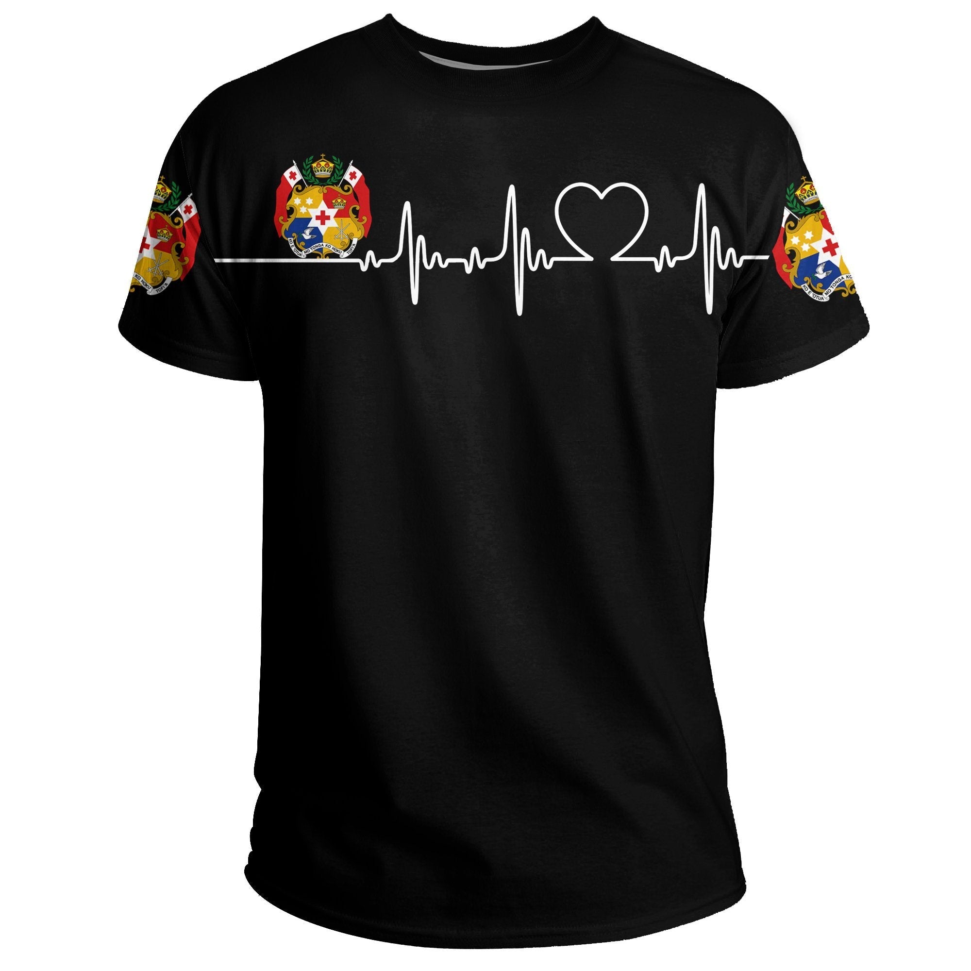 Tonga T shirt Heartbeat (Women's/Men's) - Vibe Hoodie Shop