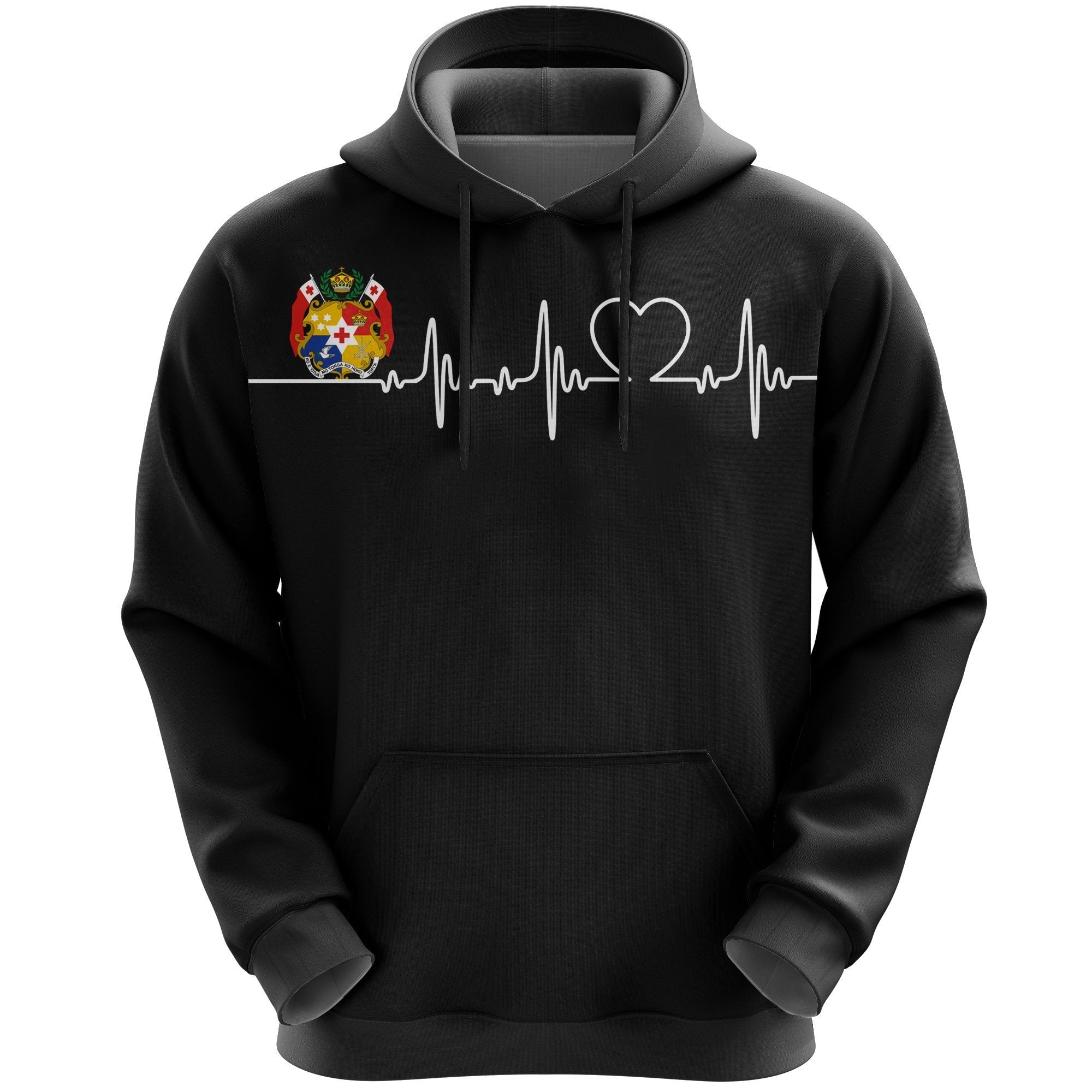 Tonga Hoodie Heartbeat (Women's/Men's) - Vibe Hoodie Shop