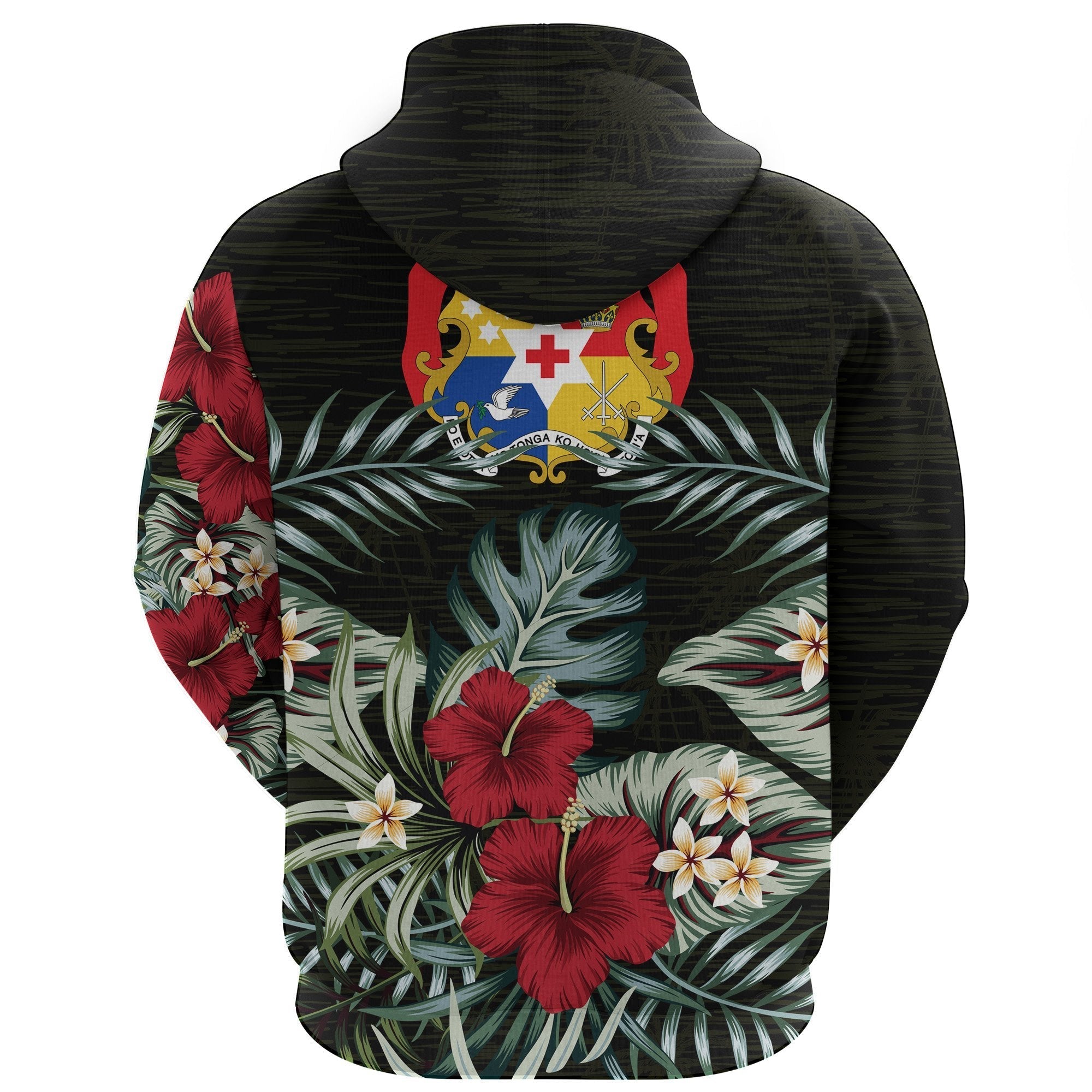 Tonga Hibiscus Zipper Hoodie - Vibe Hoodie Shop