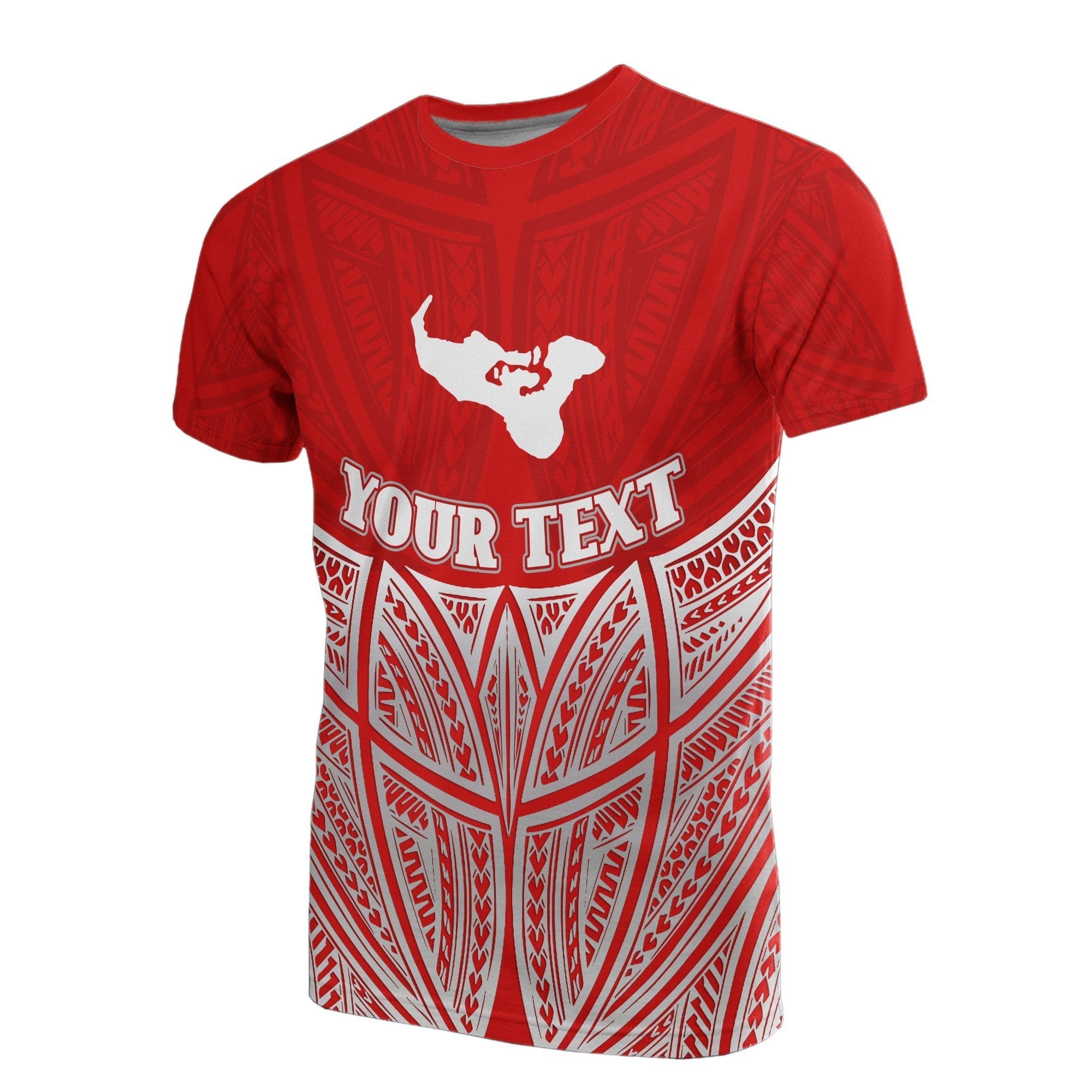 Vibe Hoodie Tonga Polynesian Custom Personalised T shirt Red Pride Map And Seal - Vibe Hoodie Shop