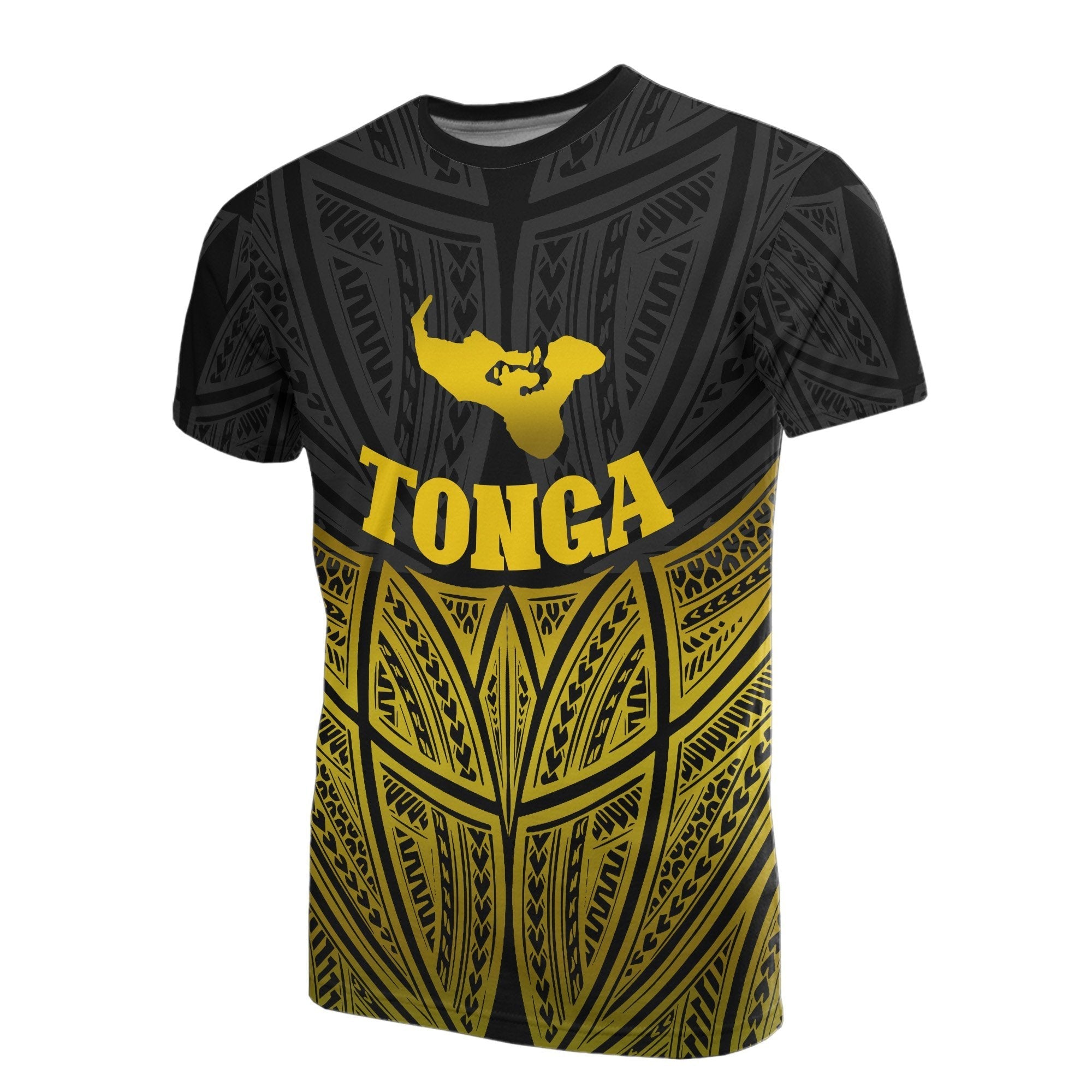 Vibe Hoodie Tonga Polynesian T shirt Gold Pride Map And Seal - Vibe Hoodie Shop
