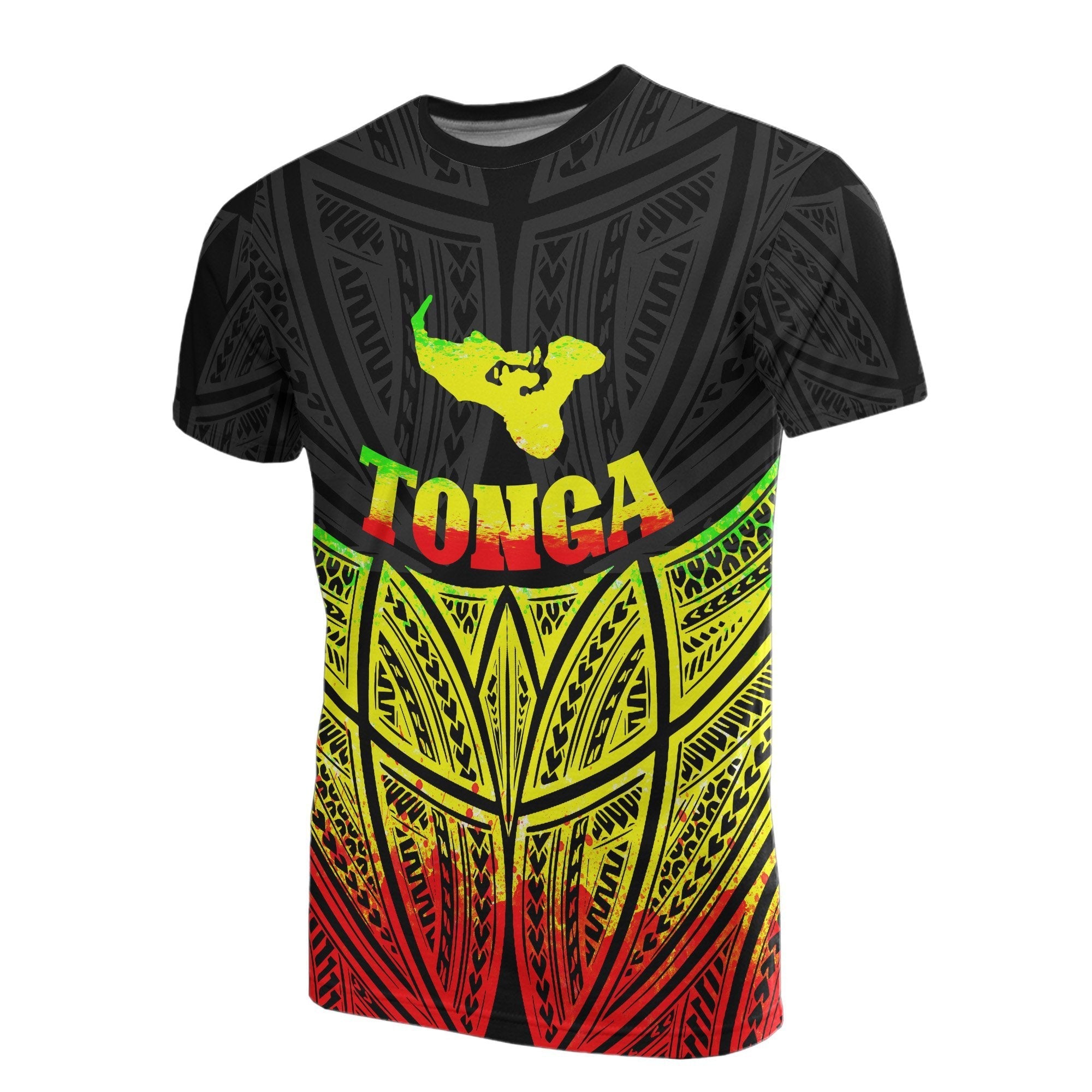 Vibe Hoodie Tonga Polynesian T shirt Reggae Pride Map And Seal - Vibe Hoodie Shop