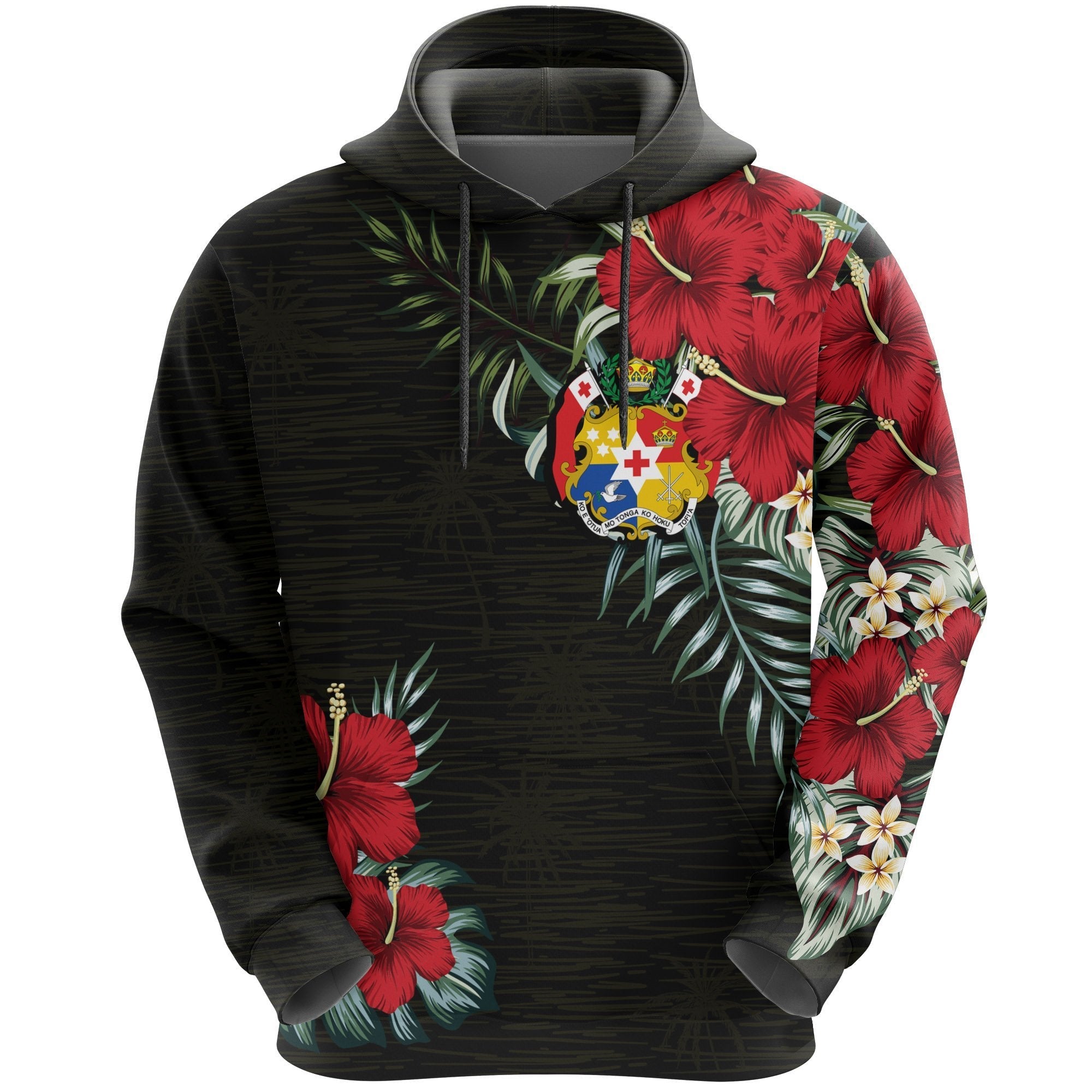 Tonga Hoodie - Hibiscus (Men/Women) - Vibe Hoodie Shop