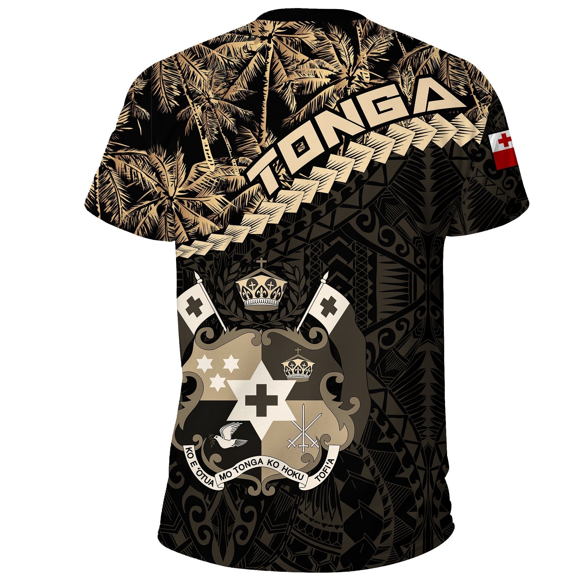 Tonga T shirt Golden Coconut - Vibe Hoodie Shop