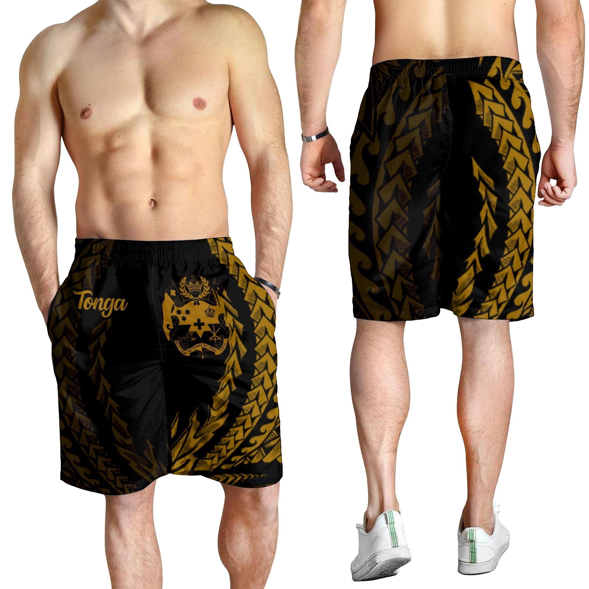 Tonga Men's Shorts - Wings Style - Vibe Hoodie Shop