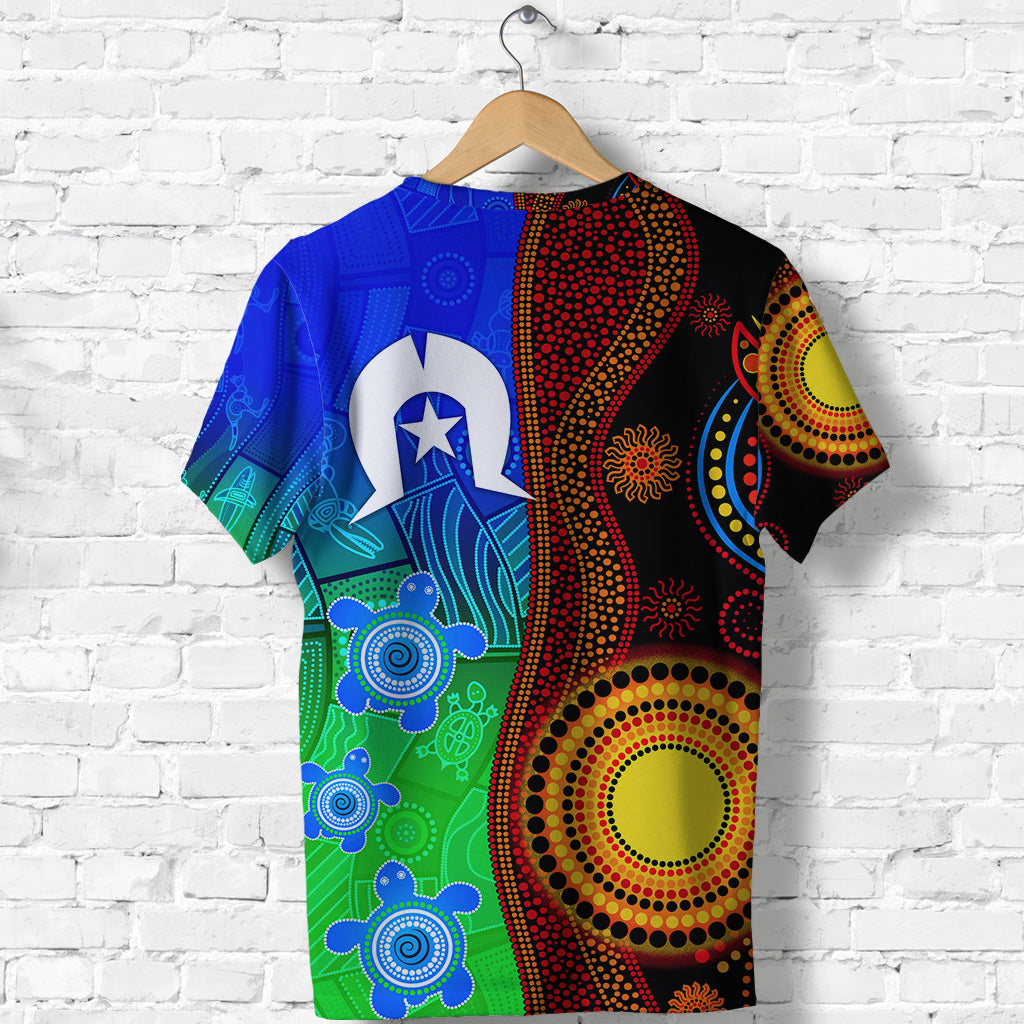 Australia Indigenous Aboriginal And Torres Strait Islands T shirt Flag Vibes - Vibe Hoodie Shop