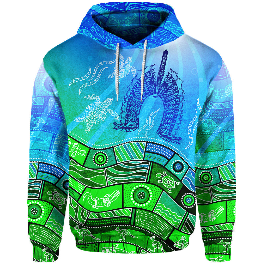 Aboriginal Torres Strait Islands Hoodie Towards The Light LT8 - Vibe Hoodie Shop