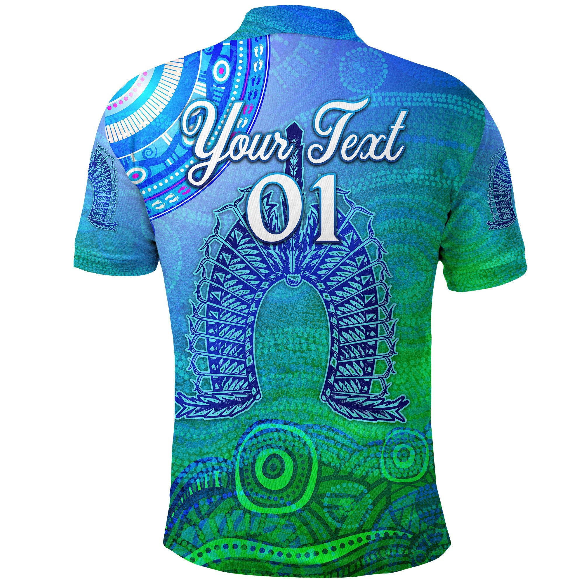 (Custom Personalised) Aboriginal Torres Strait Islands Polo Shirt Wave Vibes - Vibe Hoodie Shop