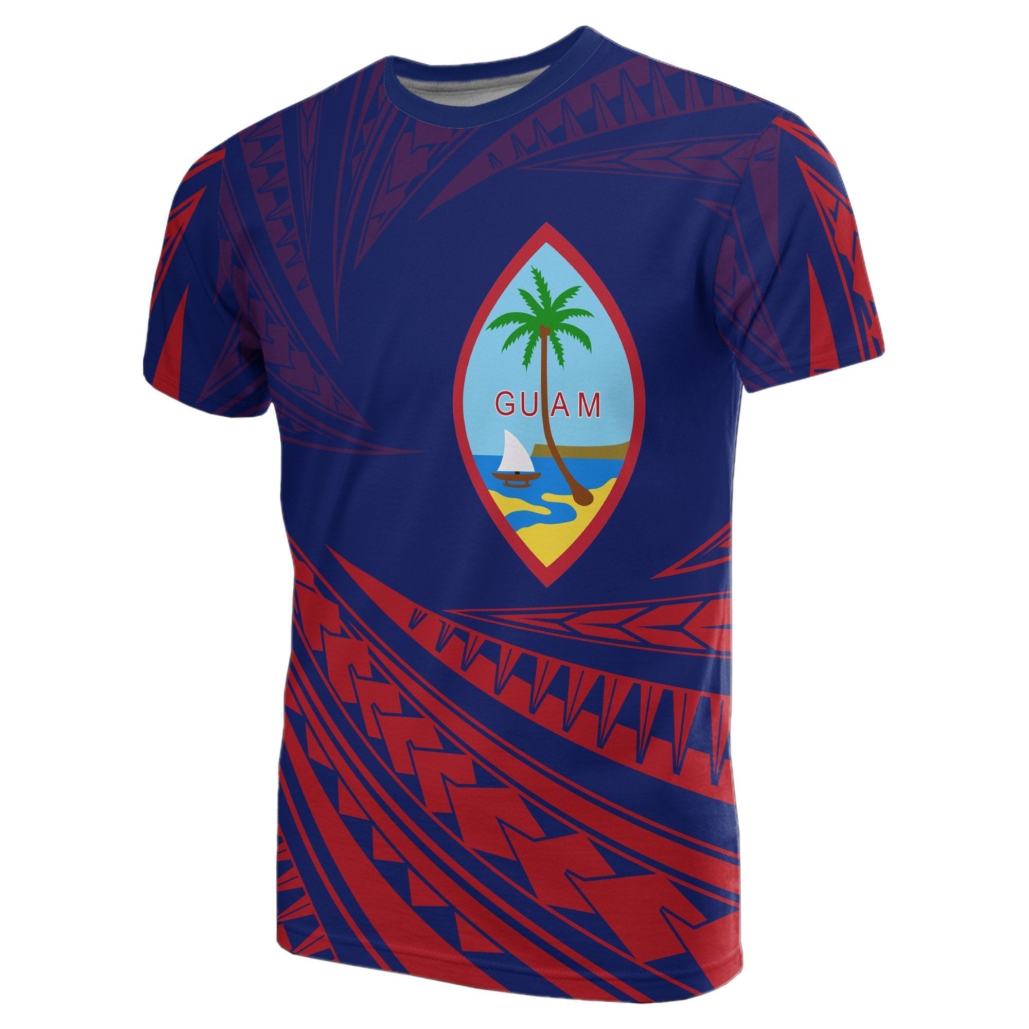 Guam Polynesian T shirt - Tornado Style - Vibe Hoodie Shop