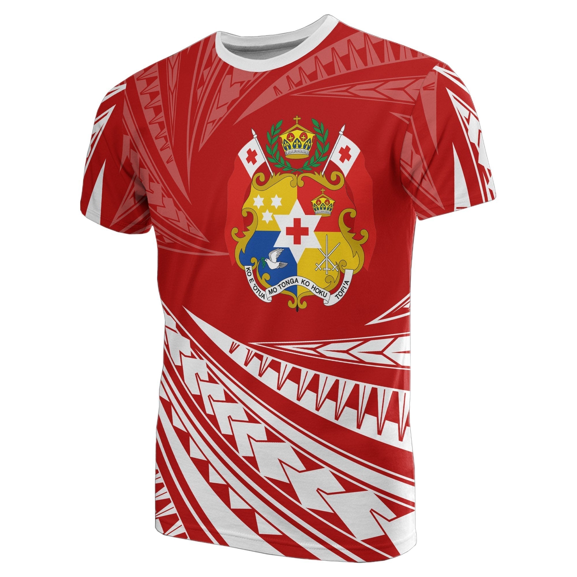 Tonga Polynesian T shirt - Tornado Style - Vibe Hoodie Shop