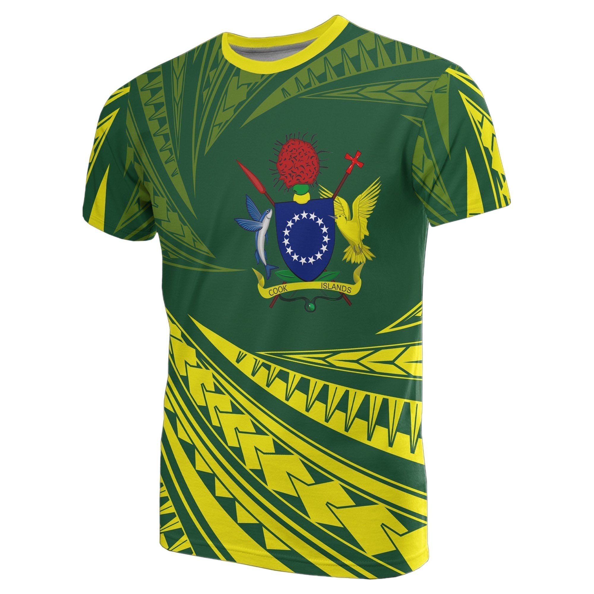 Cook Islands Polynesian T shirt - Tornado Style - Vibe Hoodie Shop