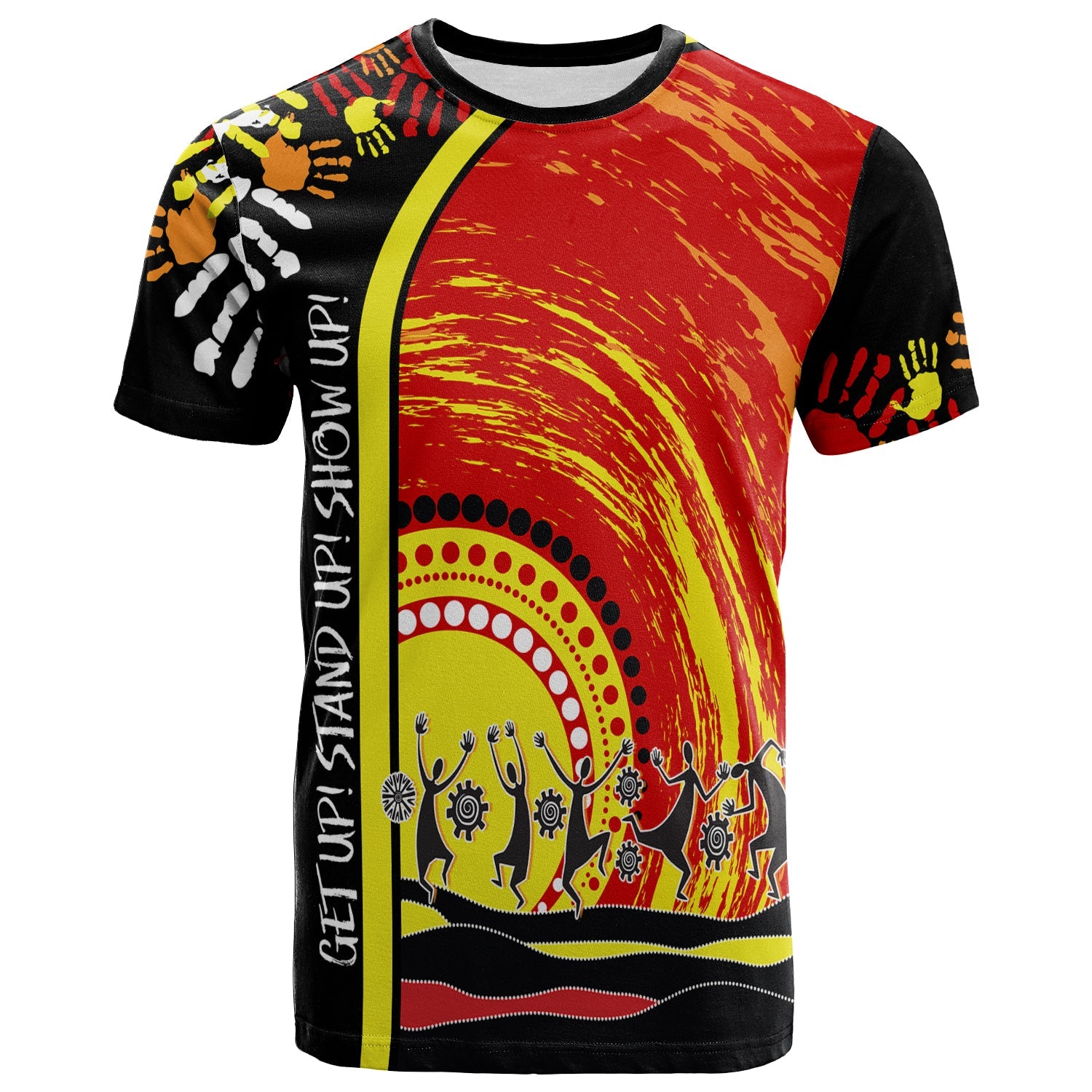 (Custom Personalised) Aboriginal NAIDOC Week 2022 T shirt Get Up Stand Up Show Up - Vibe Hoodie Shop