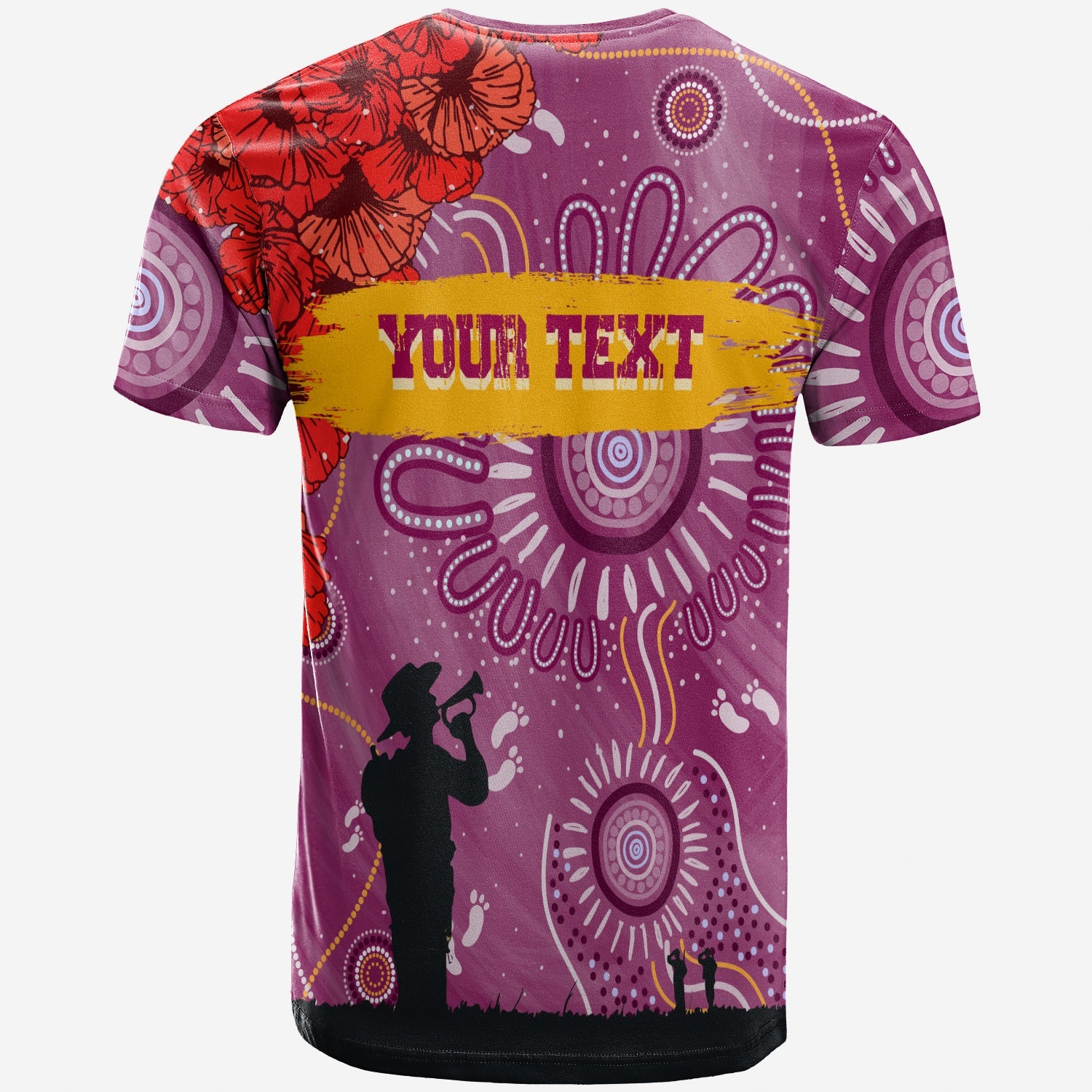 (Custom Personalised) Brisbane Lions Indigenous ANZAC Day T shirt We Will Remember - Vibe Hoodie Shop