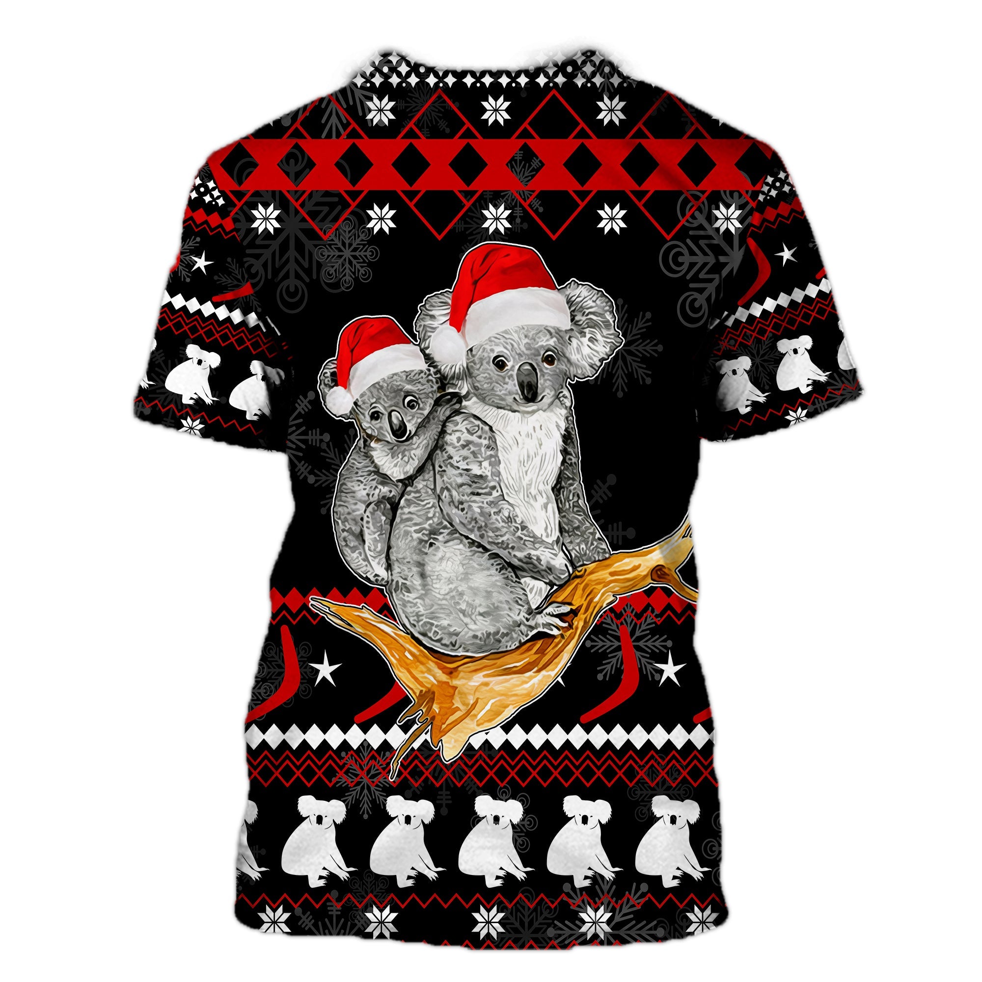 Australia Summer Christmas T Shirt Santa Koala - Vibe Hoodie Shop