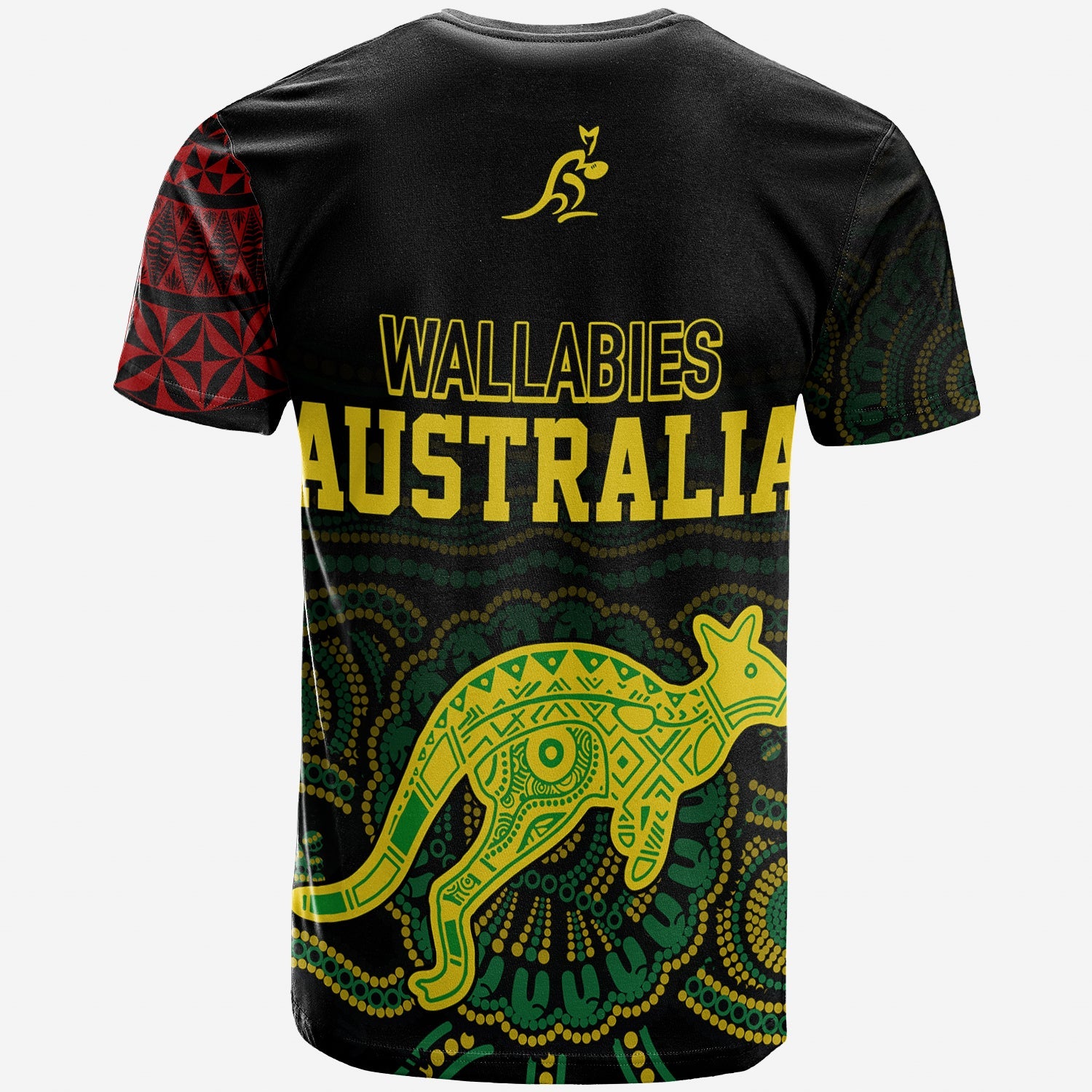 Personalised Aussie Wallabies Mix Mate Maa Tonga T Shirt Ver 01 - Vibe Hoodie Shop