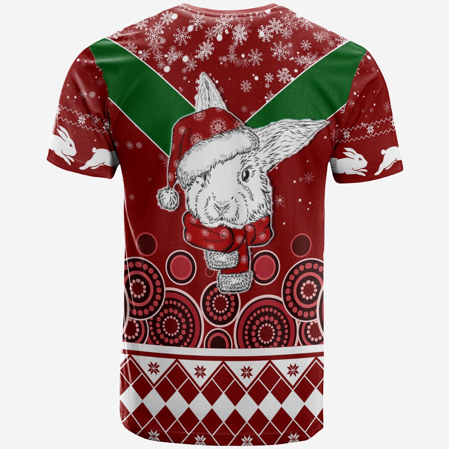 Aboriginal Art The Bunnies Merry Christmas T shirt - Vibe Hoodie Shop