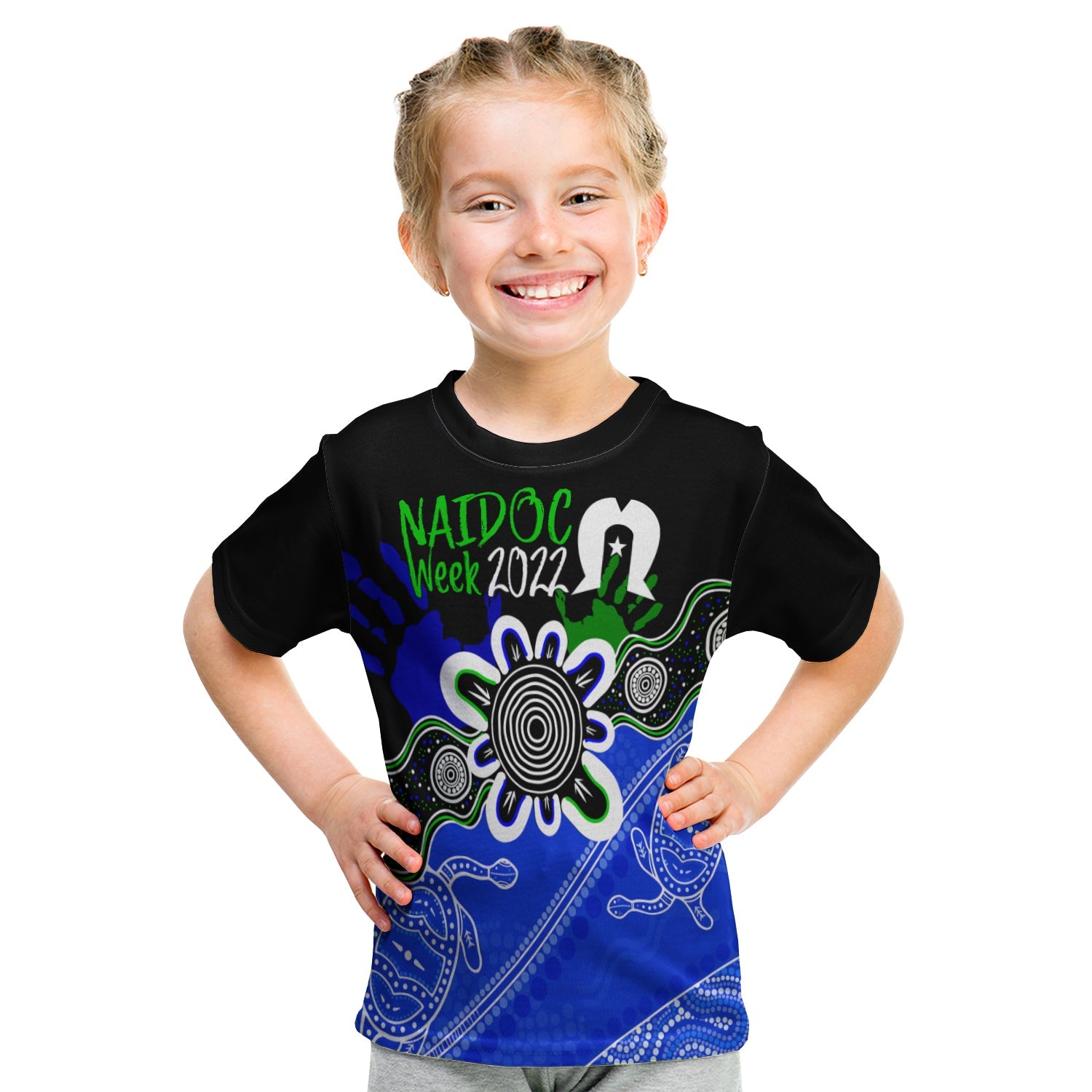 Indigenous Torres Straits NAIDOC Week 2022 KID T shirt Turtles Style - Vibe Hoodie Shop