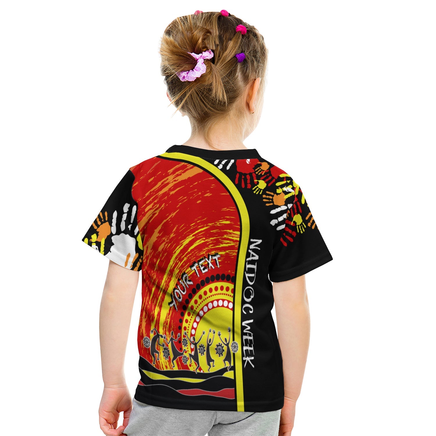 (Custom Personalised) Aboriginal NAIDOC Week 2022 KID T shirt Get Up Stand Up Show Up - Vibe Hoodie Shop