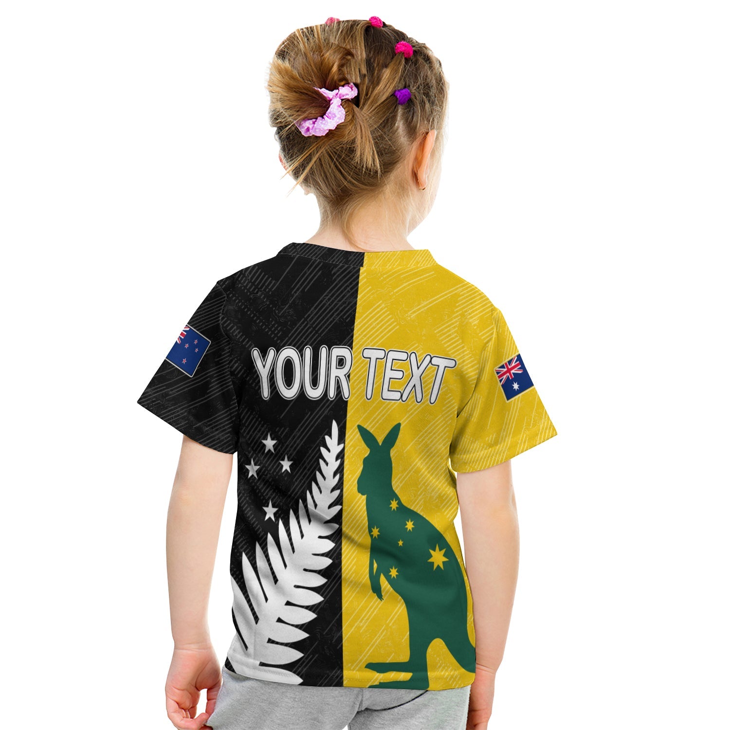 Australia Matildas Mix New Zealand Ferns World Cup T Shirt KID - Vibe Hoodie Shop