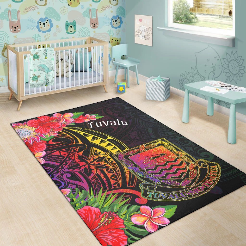 Tuvalu Area Rug - Tropical Hippie Style - Vibe Hoodie Shop