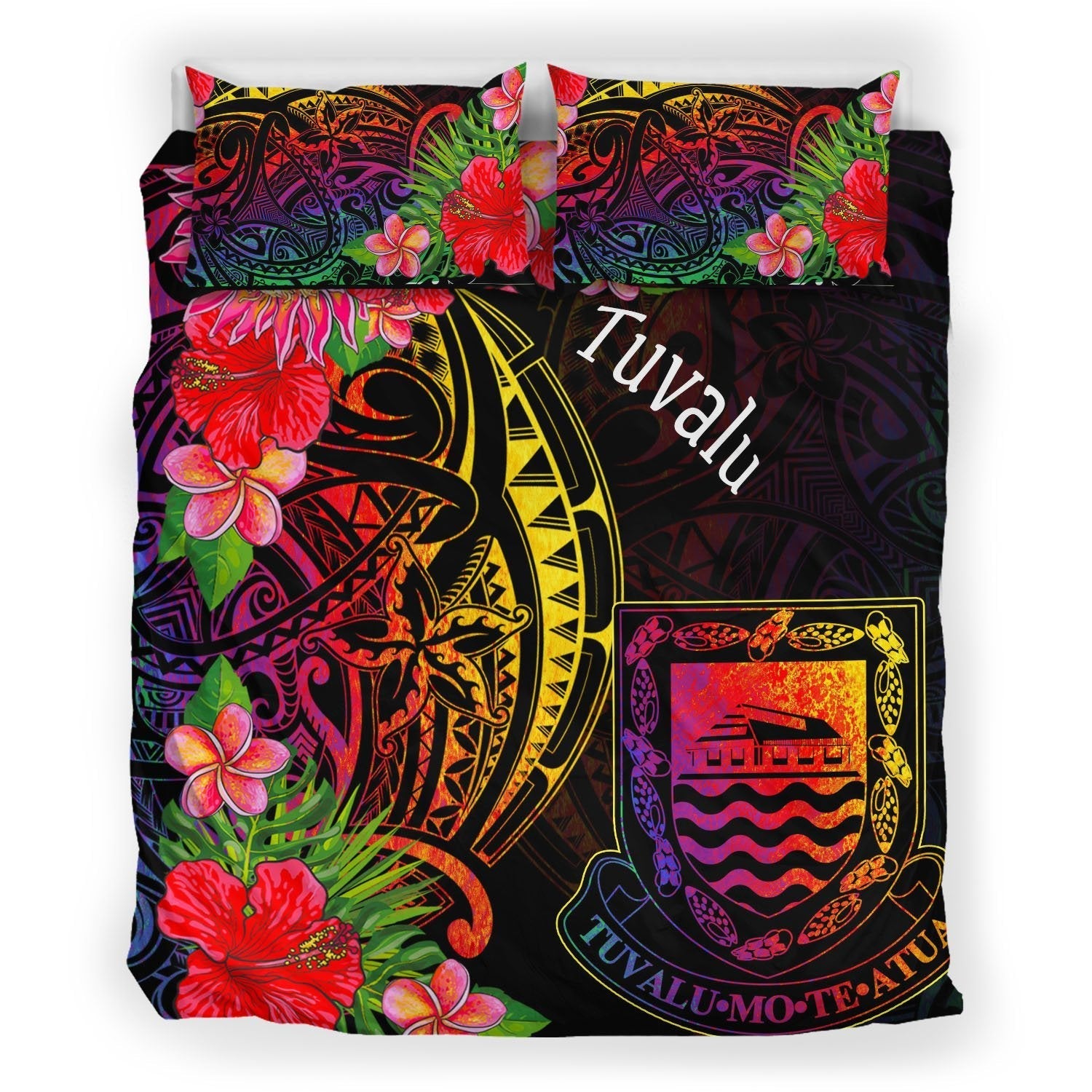 Tuvalu Bedding Set - Tropical Hippie Style - Vibe Hoodie Shop