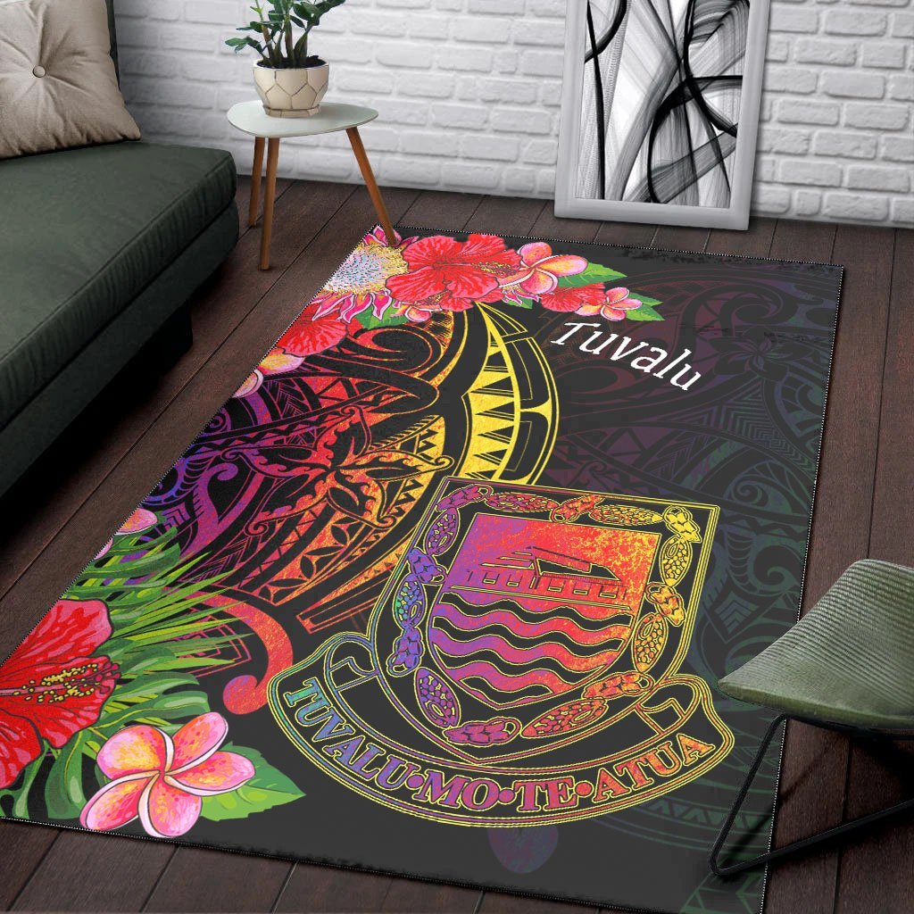 Tuvalu Area Rug - Tropical Hippie Style - Vibe Hoodie Shop