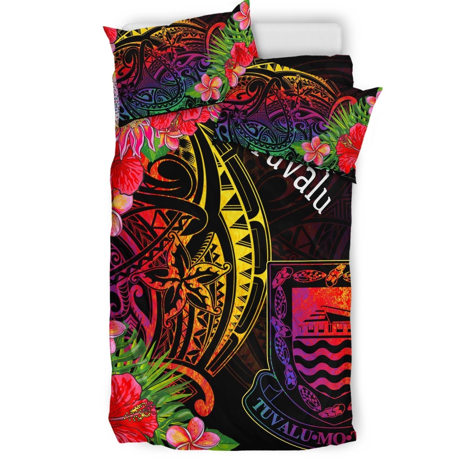 Tuvalu Bedding Set - Tropical Hippie Style - Vibe Hoodie Shop