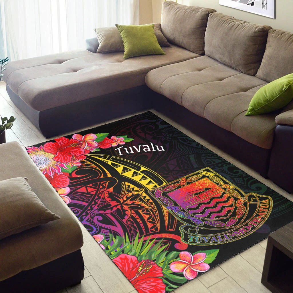 Tuvalu Area Rug - Tropical Hippie Style - Vibe Hoodie Shop