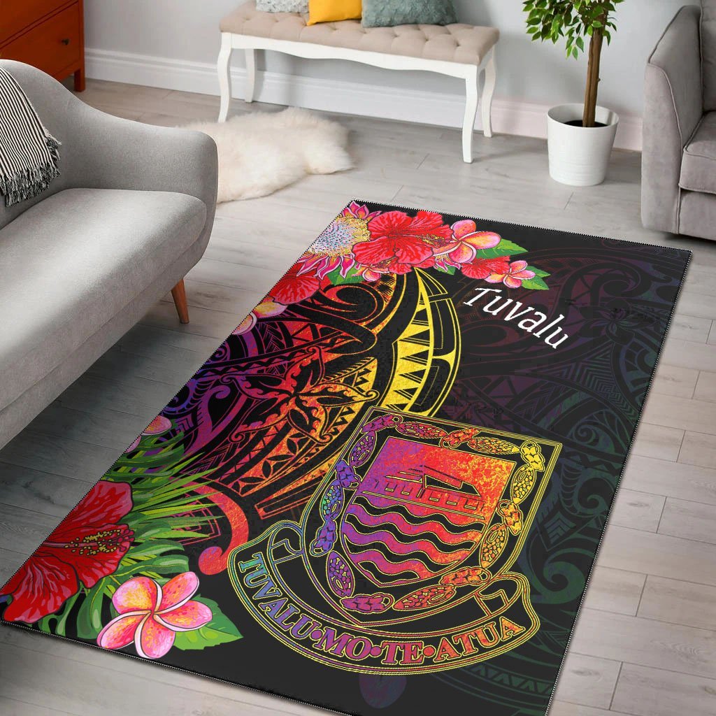 Tuvalu Area Rug - Tropical Hippie Style - Vibe Hoodie Shop