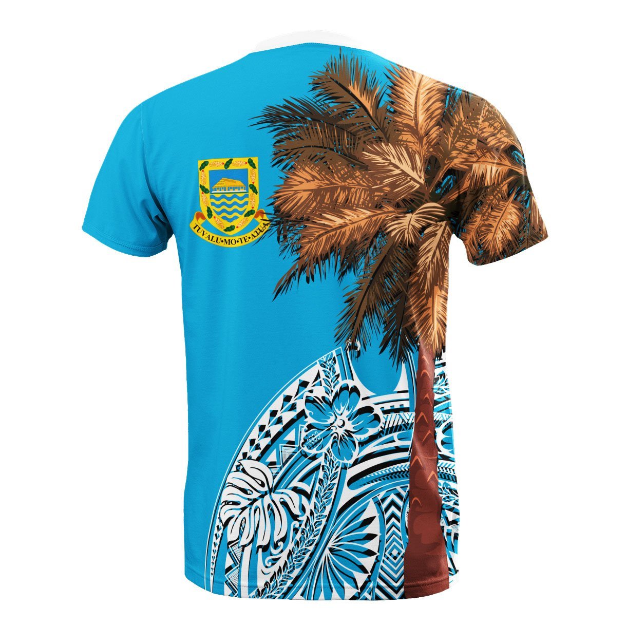 Vibe Hoodie Tuvalu All T shirt - Polynesian Palm Tree Flag - Vibe Hoodie Shop
